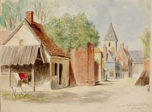 Rue du Puits Sale, St. Valery, 1862 door Miner Kilbourne Kellogg
