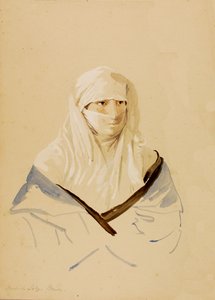 Turkse dame van Brusa, n.d. door Miner Kilbourne Kellogg