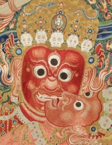 Detail van Keizerlijk Geborduurde Zijde Thangka door Ming Dynasty Chinese School
