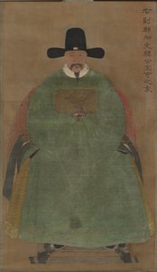 Han Yige, ca. 1368-1644 (hangende rol, kleur op zijde) door Ming Dynasty Chinese School