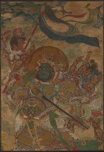 Hemelse Koning Virudhaka door Ming Dynasty Chinese School