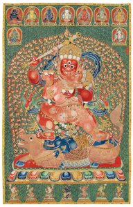 Keizerlijke Geborduurde Zijde Thangka door Ming Dynasty Chinese School