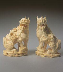 Paar gesneden Qilin