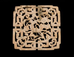 Plaquette (Pai) door Ming Dynasty Chinese School