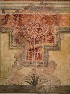 Minoïsche compositie. Paneel van de "Liliy Frescoes" door Minoan