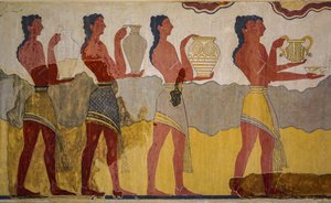 Reconstructie van de processie fresco