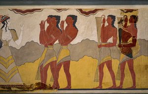 Reconstructie van de processie fresco
