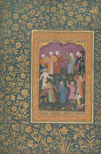 Dansende Derwisjen, Folio uit het Shah Jahan Album, recto: ca. 1610, verso: ca. 1530-50 door Mir 