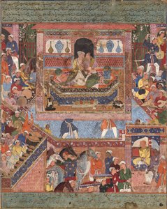 Oostenrijks Duits: De Griekse koning Feridun Shah bekeert zich tot de islam en trouwt zijn dochter met Hamza. Hamza-nama ; Deel 1 tot 5 Feridun Shah, de koning van Griekenland, bekeert zich tot de islam en trouwt zijn dochter met Hamza