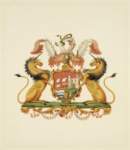 Wapens van de stad Bristol door Miss (attr.to) Braikenridge