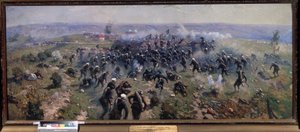 Russisch-Turkse Oorlog: De slag bij Gorni Dubnik, 24 oktober 1877 door Mitrofan Borisovic Grekov