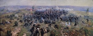 Slag bij Gorni Dubnik op 24 oktober 1877 door Mitrofan Borisovich Grekov