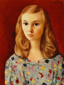 Portret van een vrouw door Moise Kisling