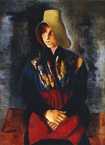 Portret van de moeder van Renee Kisling; Portrait de la Mere de Renee Kisling
