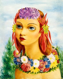 Vrouw met bloemen