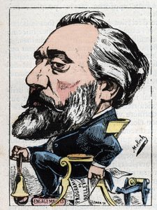 Portret van Léon Gambetta (1838-1882) Franse politicus door Moloch