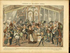 Illustratie van Moloch (1849-1909) in Le Rire door Moloch