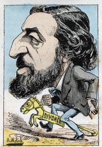 Portret van Alfred Naquet, Franse politicus