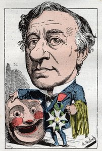 Portret van Francois Jules Edmond Got (1822 - 1901) Franse acteur door Moloch