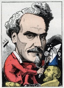 Portret van Henri de Rochefort (1831-1913) Markies de Rochefort, journalist, politicus en schrijver in 