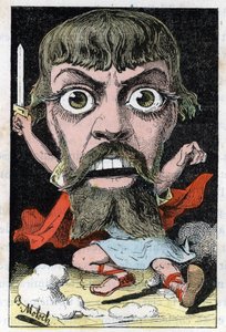 Portret van de acteur Mount-Sully (Jean Sully Mounet, Mounet Sully) door Moloch