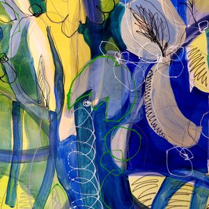 Levendige abstracte bloem