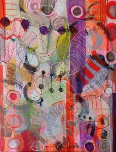 Levendige abstracte lagen