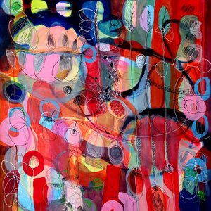 Levendig, organisch en abstract