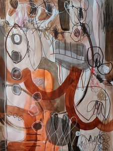 Warme abstracte vormen