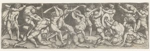 Gevecht tussen Romeinse soldaten