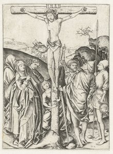 Christus aan het kruis door Monogrammist AG