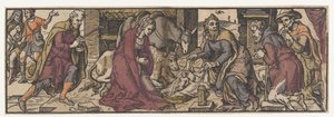 Aanbidding der herders door Monogrammist AI