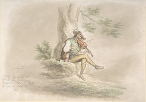 Zigeunerviolist, 1858 door Monogrammist CG