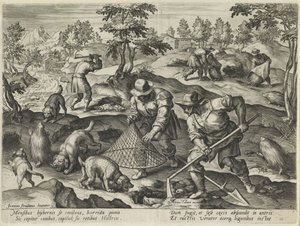 Stekelvarkenjacht Jachtscènes
