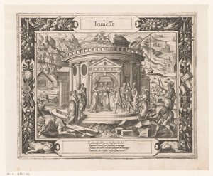 Jeugd onder invloed van Apollo door Monogrammist HF (graveur)