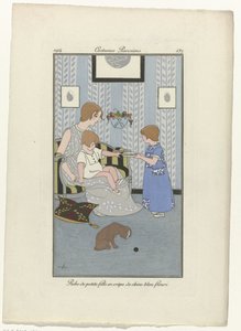 Journal des Dames et des Modes, Costumes Parisiens, 1914, No. 137 : Robe de petite fill