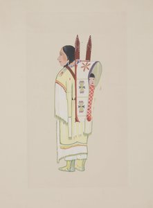 Kiowa-squaw door Monroe Tsatoke
