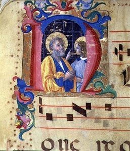 Ms 543 Geïllustreerde initiaal 