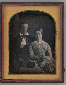 Ongenoemd portret van een man en vrouw, 1845