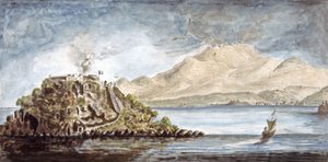De Martinique. Uitzicht op Fort Francais, c.1810-1815 door Moreau de Jones