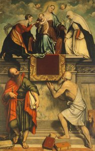 Madonna met Kind, St. Catharina, St. Paulus en St. Hiëronymus