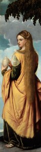 Maria Magdalena door Moretto da Brescia