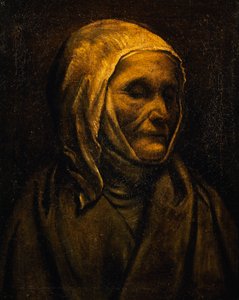 Portret van Sint Angela Merici door Moretto da Brescia