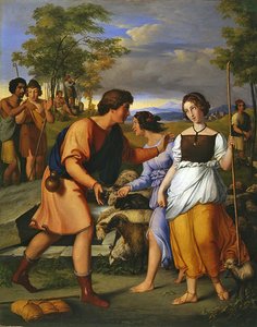 Rebecca en Eliezer bij de Bron