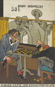 Weens Café: De Schaakspelers