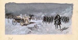 Defilé op de Schmelz in Wenen door Moritz Ledeli
