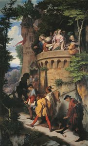 De Roos, of de Reis van de Kunstenaar, 1847 door Moritz Ludwig von Schwind