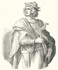 Walther von der Vogelweide, Middelhoogduitse lyrische dichter door Moritz Ludwig von Schwind