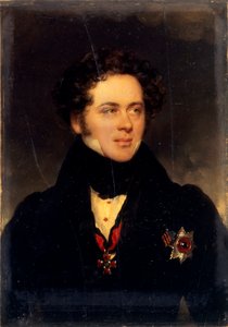Portret van Graaf Alexey Alexeyevich Perovsky 1787-1837, schrijver Antony Pogorelsky, 1827 door Moritz Michael Daffinger