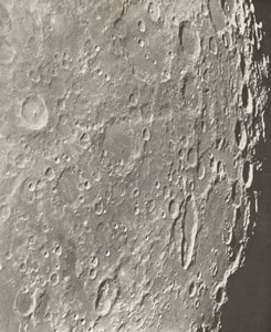 Maanfoto Blancanus - Tycho - Schiller,1899 (foto) door Moritz & Puiseux Pierre Henri (1855 1928) Loewy